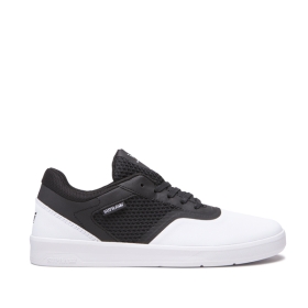 Mens Supra Skate Shoes SAINT White/Black/White | AU-15939